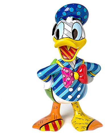 Britto Figura de Pato Donald, Diseñada por Romero, Disney, Art Pop, Enesco