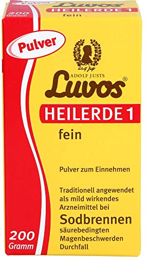 Luvos Heilerde 1 fein Pulver bei Sodbrennen, 200 g Pulver