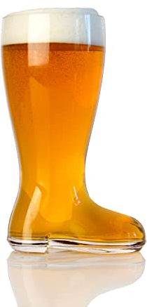 Domestic Corner - Das Boot - 1 Liter Large Beer Boot – German Drinking Glass - Holds Over 2 Beers!