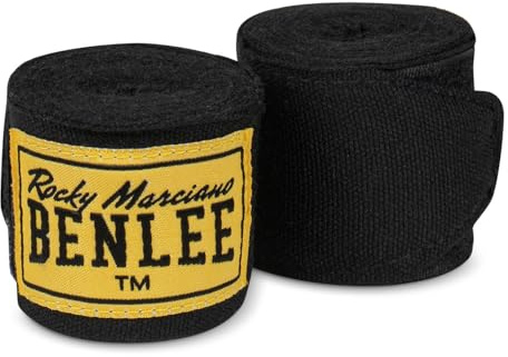 BENLEE Boxbandagen, elastische Boxbandagen aus Baumwolle mit Daumenschlaufe | Handbandagen für Boxen, Kickboxen, MMA und das Training am Boxsack, Klettverschluss, faltenfreie Passform, maschinenwaschbar