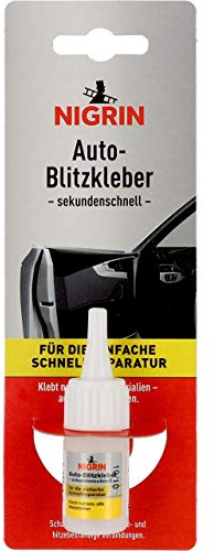 NIGRIN Auto-Blitzkleber, für die einfache und schnelle Reparatur, kälte- bzw. hitzebeständig, 10 g