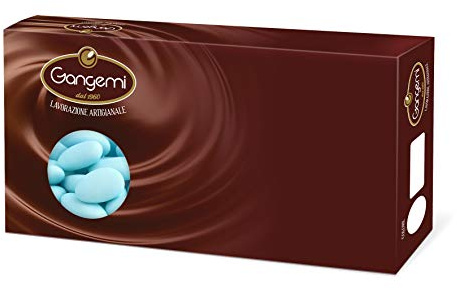 Gangemi - Confetti al Cioccolato Fondente Classici - Vari colori - 1000 g (celeste)