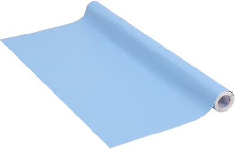 Venilia Självhäftande film uni matt karibisk blå dekorativ film möbelfolie tapeter självhäftande film, PVC, utan ftalater, blå, 45 cm x 2 m, 160 µm (tjocklek: 0,16 mm), 53301