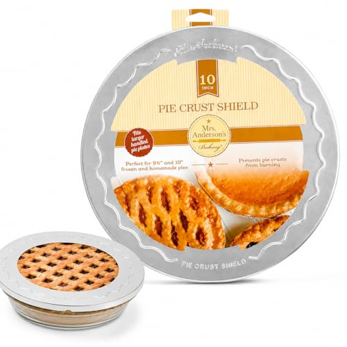 Mrs. Anderson's Baking Pie Crust Protector Shield, Fits 9.5-Inch and 10-Inch Pie Plates