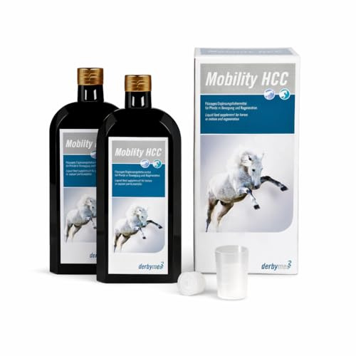 derbymed Mobility HCC | Vorteilspack | 2 × 500 ml | Ergänzungsfuttermittel für Pferde | Mit Hyaluronsäure