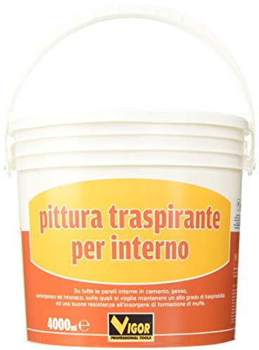 Vigor 3360404 Pittura Murale Traspirante, Bianco