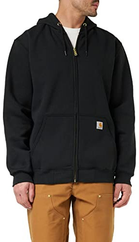 Carhartt herr Tröja Carhartt Tröja med huva fram, Svart, XXL
