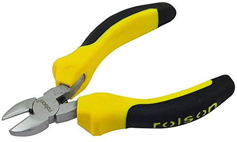 Rolson 21015 Mini Side Cutting Pliers, Yellow
