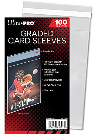 Ultra Pro Graded Card Sleeves Resealable, Clear