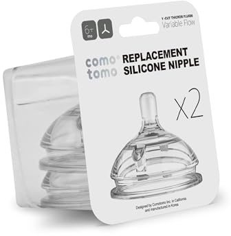 Comotomo Replacement Nipples Variable Flow (6 Months and Avove)