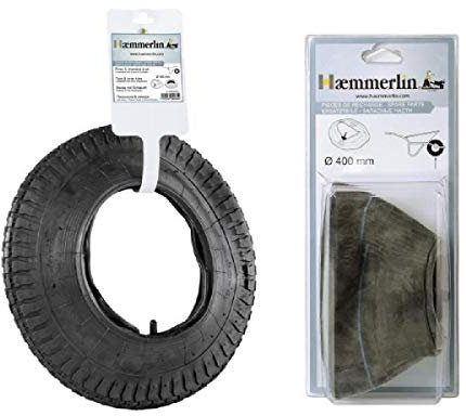 ENSEMBLE PNEU ET CHAMBRE À AIR HAEMMERLIN Ø 400 MM - 309003201