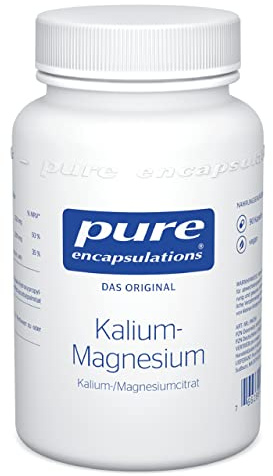 Pure Encapsulations - Kalium-Magnesium (Citrat) - Hochwertige Elektrolyt-Kombination für Blutdruck, Nerven und Muskeln - Organische Citrat-Form - 90 vegane Kapseln