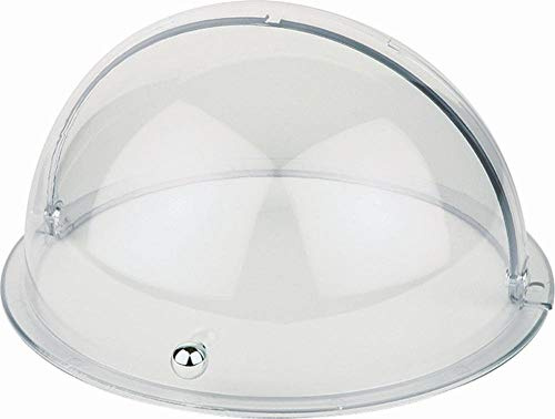 APS 18389 Rolltophaube, Abdeckhaube, Ø 38 cm, Höhe 20 cm, Kunststoff (SAN), verchromter Griff, Made in Germany