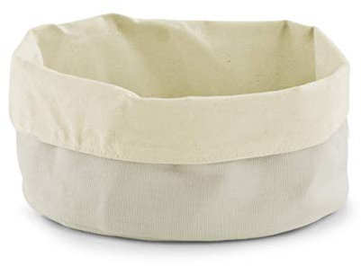 Zeller 18001 Corbeille à Pain Ronde Coton crème 33 x 10 x 1 cm