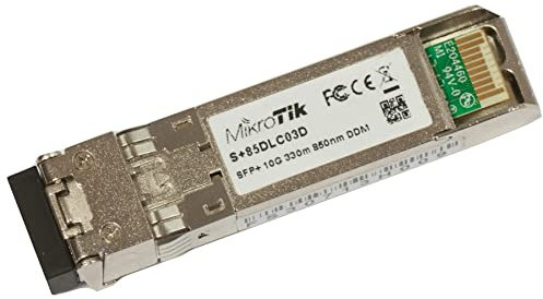 Mikrotik S+85DLC03D modulo del ricetrasmettitore di rete Fibra ottica 10000 Mbit/s SFP+ 850 nm