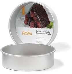 DECORA 0062620 TEGLIA PROFESSIONALE ROTONDA IN ALLUMINIO ANODIZZATO Ø cm 10 X 7,5 H