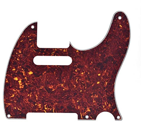 Kaish American Vintage 5-Loch-Tele-Pickguard TL Gitarren-Schlagbrettschutz/Kratzerschutz für Tele/Telecaster Vintage Tortoise