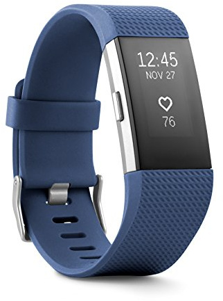 Fitbit Charge 2 Heart Rate + Fitness Wristband, Blue, Small (US Version)