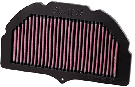 K&N High-Flow Original Lifetime Engine Air Filter: Increase Power & Accerlation, Washable, Premium, Replacement Air Filter: Compatible with 2005-2008 Suzuki: GSXR1000, SU-1005