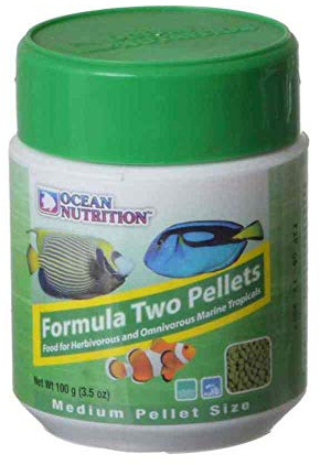 Ocean Nutrition Formel 2 Pellets – Fischfutter für pflanzenfressende und allesfressende Tropische Meeresfische, hoher Proteingehalt (40%), 100 g, mittlere Pellets