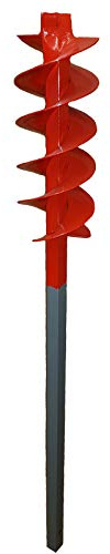 120mm Bohrkopf für Erdbohrer ohne Griff -VERLÄNGERBAR- auch als Brunnenbohrer, Handerdbohrer, Erdlochbohrer, Brunnenbohrgerät, Pflanzbohrer, Zaunbohrer, Pfahlbohrer UVM. einsetzbar ! Made in Germany