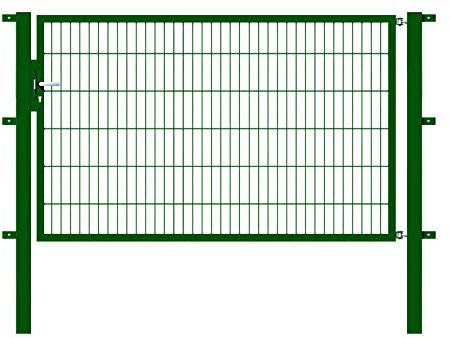 Alberts 647681 Einzeltor Flexo mit Zubehör | verschiedene Breiten und Höhen | grün | Breite 200 cm | Höhe 120 cm