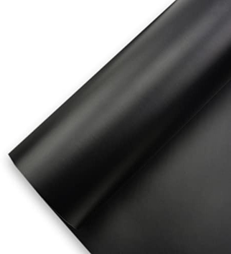 Könighaus (3,62€/m2) Schwarz Matt Autofolie 500 x 152 cm blasenfrei mit Anleitung
