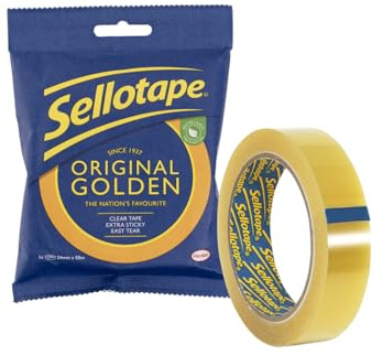 Sellotape Tejp, Guld, 24 mm x 50 m