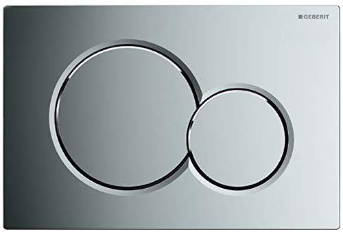 Geberit Abdeckplatte Sigma01 chrom-hochg f.2-Mengen-Spülung, für UP320/UP300 GE