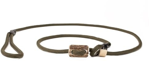 Mystique® Field Trial Moxonleine Retrieverleine 6mm 150cm mit Zugbegrenzung Khaki