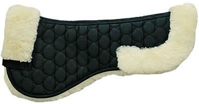 Euroriding Sattelpad austral. Lammfell Farbe natur/schwarz, Größe L