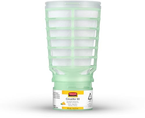 Rubbermaid Commercial Products TCell Air Freshener Refill Citrus Odor Neutralizing Long Lasting Consistent Battery Free for Restrooms in Restaurants/Hotels/Schools/Airports/Offices