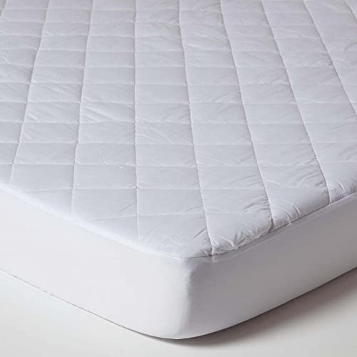 HOMESCAPES Protège Matelas imperméable et matelassé, Protège Matelas 140x190 cm, Alèse Matelas hypoallergénique élastique Bonnet 30 cm, Certifié Oeko-Tex