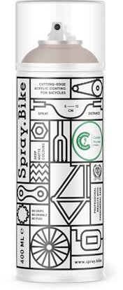 SPRAY.BIKE Fahrrad Lackspray - altrosa Matt (LONDON- Clay Hill) in 400 ml Spraydose - KEINE GRUNDIERUNG notwendig - Fahrrad Lack, Sprühlack, Acryllack, Lack Spray