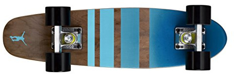 Ridge Skateboards 22 Mini Cruiser en Arce, Madera, Completa, Dark Dye, 55cm