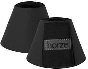 HORZE Pferde Hufglocken ProBell, Springglocken mit Klettverschluss, 2er Set, Schwarz, S