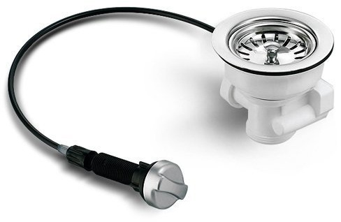 Universal Siebkorb-Excenterventil 114 mm mit Drehexcenter für Spülen mit einem Becken / Ablaufgarnitur / Abfluss / Ersatzteil Spüle