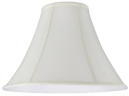 Aspen Creative 30019 Transitional Bell Shape Spider Construction Lamp Shade in Off White, 16 wide (6 x 16 x 12)