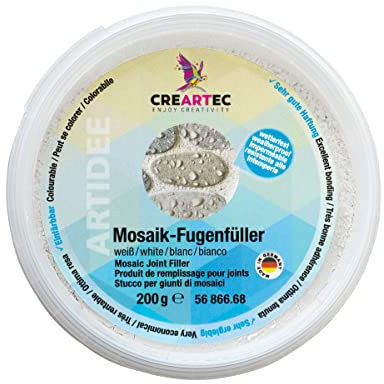 Artidee CREARTEC - Riempitivo per fughe a mosaico, adatto per esterni, 200 g, prodotto in Germania