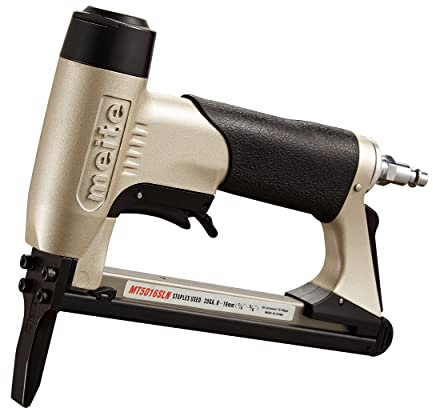 meite MT5016SLN Upholstery Staple Gun, Air Upholstery Long Nose Stapler with Safety Switch for Carpet, Funiture and Woodworking, Uses Type 50 6-16 mm Length Staples