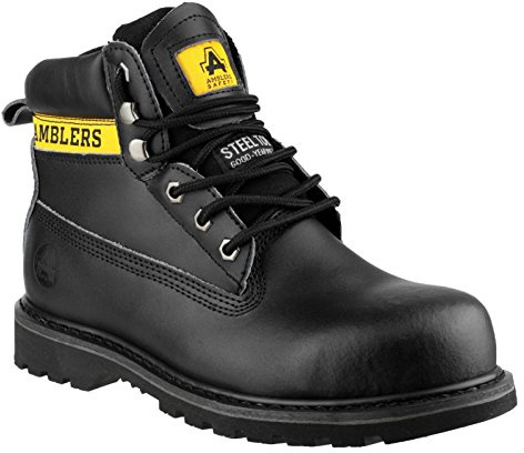Amblers Unisex Steel FS9 Steel Toe Cap Safety Boot/Womens Boots (6 UK) (Black)
