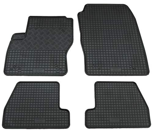 Gummi Fußmatten Set, 4teilig, Gummifußmatten Gummimatten Matten