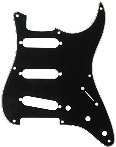 Fender® »STRATOCASTER® PICKGUARD - '50S VINTAGE-STYLE - 8-HOLE - S/S/S« Battipenna per Strat® - 3-Strati - 3x Single Coil - Colore: Nero