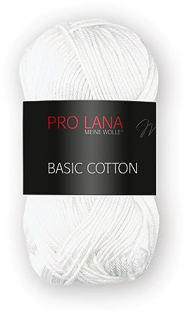 Prolana Basic Cotton Handstrickgarn (01 - weiß)