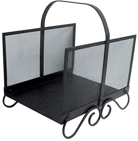 PORTALEGNA IN ACCIAIO PER CAMINO CASTLE PORTA LEGNA CAMINETTO STUFA STUFE