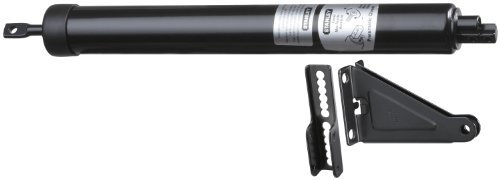Stanley National Hardware CD1760 automatisk håll-öppen luftstyrd dörrstängare, klarbelagd aluminium