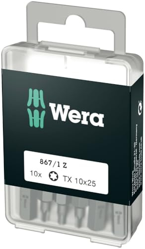 Wera Bit-Sortiment, 867/1 TX 10 DIY, TX 10 x 25 mm (10 Bits pro Box), 05072406001