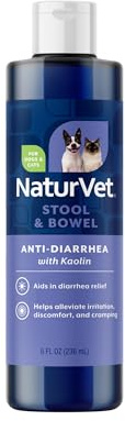 NaturVet -Anti-diarrhée pectine Kaolin Bonne Digestion santé Chien/Chat 236 ML