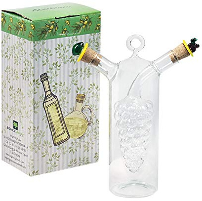 Bouteille en verre pour huile + vinaigre 2 en 1