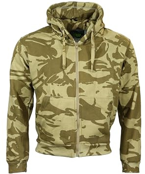 Dallaswear/Stormkloth Adults Camo Combat Zip Hoodies/Hooded Top - 8 Camo Colours to Choose from!